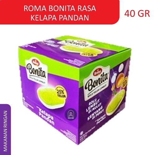 Image for product PDU005607ROMA BONITA RASA KELAPA PANDAN 40 GRbox