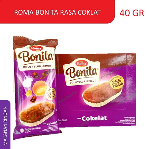 Image for product PDU005608ROMA BONITA RASA COKLAT 40 GRbox