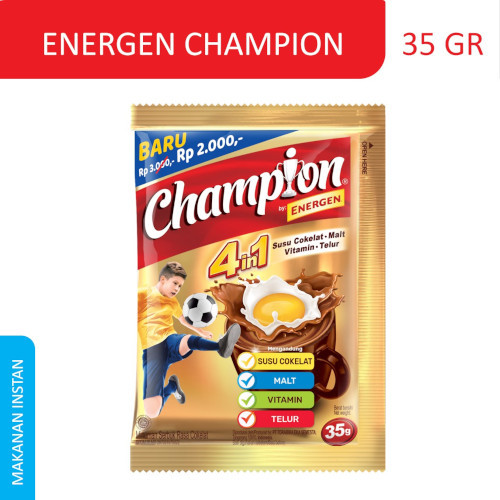 Image for product PDU006486ENERGEN CHAMPION COKLAT 4 IN 1 35 GR